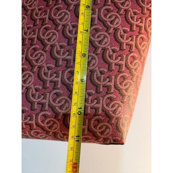 COACH CITY TOTE Monogram Print Coated Canvas Leather Straps CF342 - Picture 5 of 9